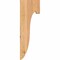 Ekena Millwork Del Monte Smooth Corbel, Western Red Cedar, 3 1/2"W x 8"D x 24"H COR04X08X24DEL00SWR - alternate 2